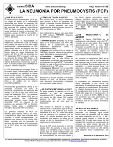 LA NEUMONÍA POR PNEUMOCYSTIS (PCP) SIDA 515E