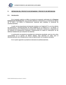 Empresa 8.- DEFINICION DEL PROYECTO DE EXPANSION Y PROYECTO DE REPOSICION