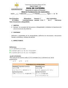 GUIA DE CATEDRA Materia Fundamentos de matemática