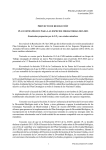 PNUMA/CMS/COP11/CRP1 6 noviembre 2014 Enmiendas