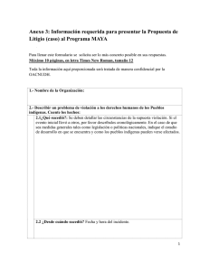 Anexo 3: Formulario de preguntas sobre la Propuesta de Litigio (caso)