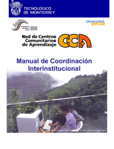 Manual de Coordinación Interinstitucional