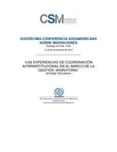 La Importancia de la coordinación interinstitucional - CSM