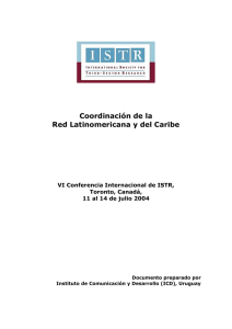 Coordinación de la Red ISTR para América Latina y el Caribe