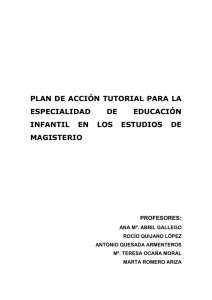 plan de acción tutorial para la especialidad de educación especial