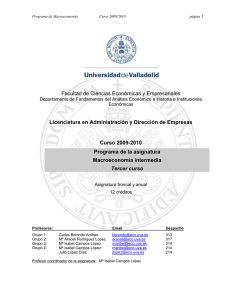 Programa ADE - Universidad de Valladolid
