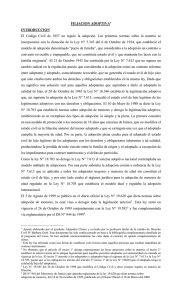 FILIACION ADOPTIVA[*] INTRODUCCION El Código Civil de 1857