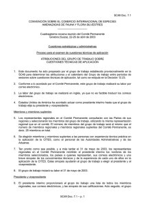 SC49 Doc. 7.1 CONVENCIÓN SOBRE EL COMERCIO INTERNACIONAL DE ESPECIES