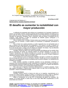 Apertura del 4to Congreso Argentino de Girasol