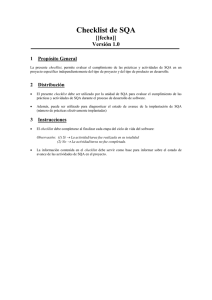 Checklist de SQA