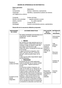 SESIÓN DE APRENDIZAJE DE MATEMATICA Datos generales