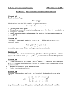 Practico 8 - 2010 - Aproximacion e Interpolacion de funciones