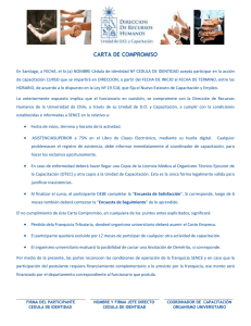 Carta Compromiso 2015 - Universidad de Chile