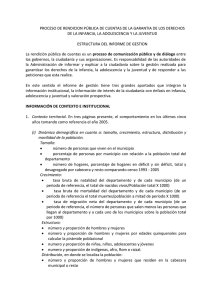 PROCESO DE RENDICION PÚBLICA DE CUENTAS DE LA GARANTIA DE... DE LA INFANCIA, LA ADOLESCENCIA Y LA JUVENTUD