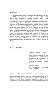 Sentencia T-1329/05 - Gobernación de Cundinamarca