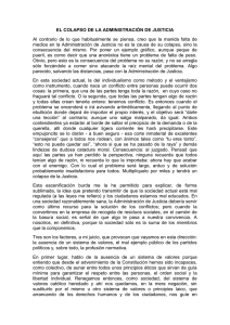 EL COLAPSO DE LA ADMINISTRACIÓN DE JUSTICIA (Ramón Igual)