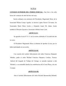 horas del veintiséis de abril del dos mil once. Nº 37-11