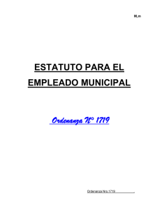 Estatuto Municipal - Municipalidad de Resistencia