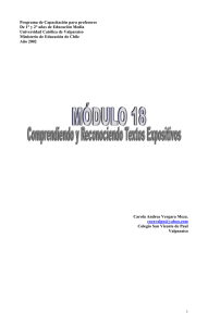 módulo nº 1 - Programa de Capacitación para Profesores de 1° y 2