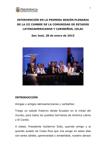 2015-01-28-CelacIntervencion - Presidencia de la República