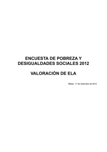 POBREZA valoracion ELA 2012
