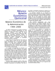 Balance Económico de la Administración 1994-2000