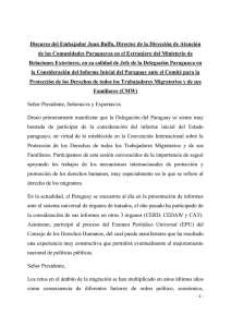 intervención-presentación del informe de paraguay ante el comité