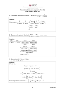 Matemática básica para ingeniería (MA105) Clase Práctica Sesión