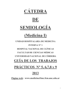 facultad de ciencias médicas - Cátedra de Semiología
