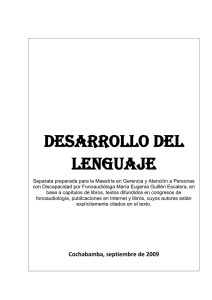 DESARROLLO DEL LENGUAJE25