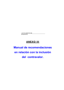 III.- Manual de recomendaciones con relación a la inclusión del