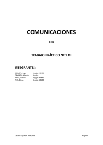 COMUNICACIONES 3K5 TRABAJO PRÁCTICO Nº 1 MI