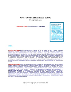 Designaciones - Subsecretaría de la Gestión Pública