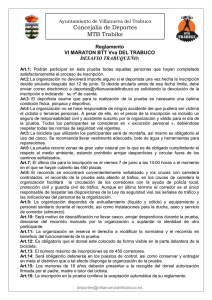 reglamento desafio 2013 - Ayuntamiento de Villanueva del Trabuco