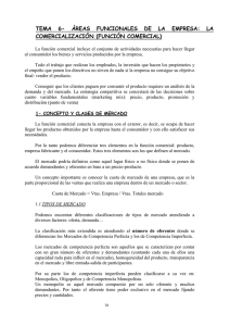 TEMA  6-  ÁREAS  FUNCIONALES  DE ... COMERCIALIZACIÓN (FUNCIÓN COMERCIAL)
