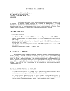 Informe del Auditor 31/12/2006 - Consejo Profesional de Ciencias