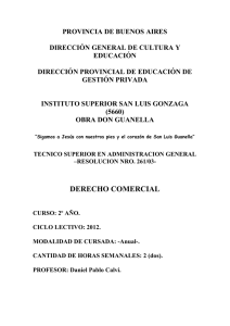 Derecho Comercial - Instituto San Luis Gonzaga