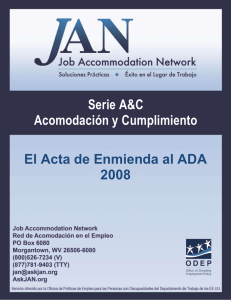 Acta de Enmienda del ADA del 2008