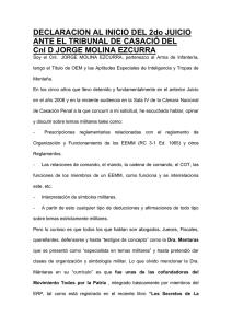DECLARACION AL INICIO DEL 2do JUICIO ANTE EL TRIBUNAL