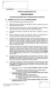 Hoja de Cotejo SOCIEDAD (Importe total del contrato es MAYOR de