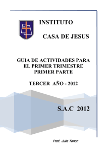 INSTITUTO ASA DE JESUS TERCER AÑO – GUIA