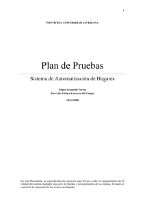 Plan de Pruebas - Ingeniería de Sistemas | Pontificia Universidad