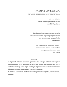Miró, M. (2005). La reconstrucción terapéutica de la trama narrativa