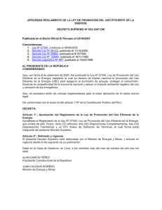 Decreto Supremo Nº 053-2007-EM