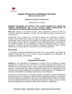 DIARIO OFICIAL DE LA REPUBLICA DE CHILE