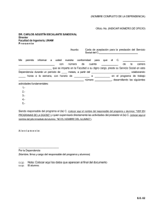 S.S.02 (Carta de Aceptación) - Facultad de Ingeniería