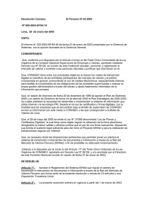 Resolución Conasev El Peruano 07