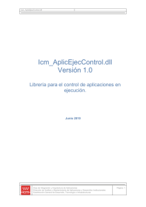 Icm_AplicEjecControl.dll Versión 1.0  Librería para el control de aplicaciones en