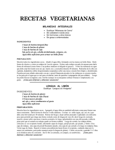Recetas Vegetarianas 3