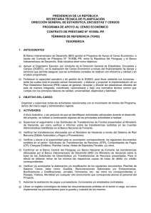 PRESIDENCIA DE LA REPÚBLICA SECRETARIA TÉCNICA DE PLANIFICACIÓN